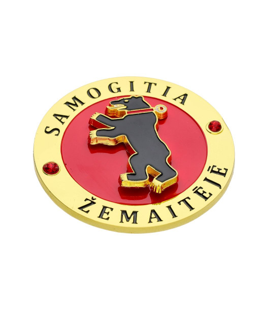 Fridge Magnet Samogitia with Spinning Bear